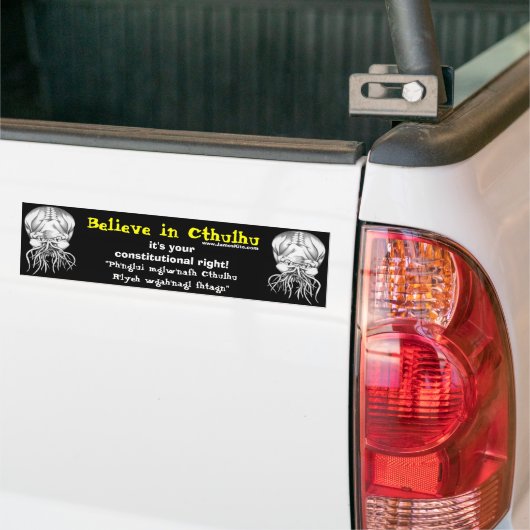 Glauben Sie an Cthulhu Autoaufkleber (Auf Lkw)