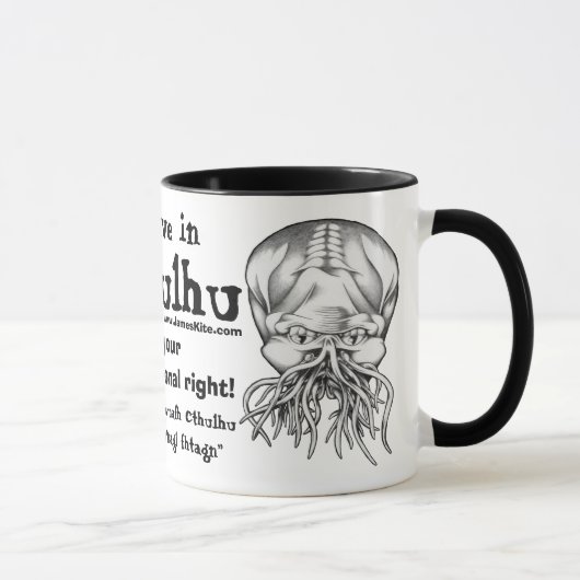 Glauben Sie an Cthulhu Tasse (Rechts)