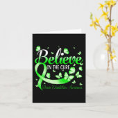 Glauben Sie an das Bewusstsein für die körperliche Karte (Gelbe Blume)