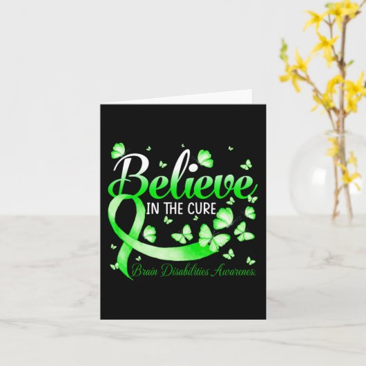 Glauben Sie an das Bewusstsein für die körperliche Karte (Gelbe Blume)