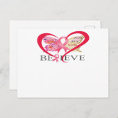 Glauben Sie an das Bewusstsein meiner Mama für Bru Ankündigungspostkarte (Vorne/Hinten)