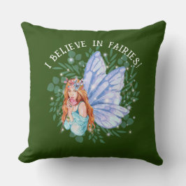 Glauben Sie an das Fairies Throw Kissen