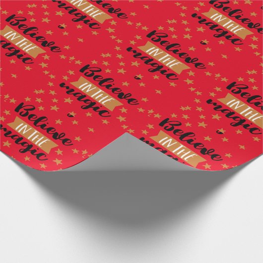 Glauben Sie an das magische Weihnachtsgeschenk-Ums Geschenkpapier (Ecke)