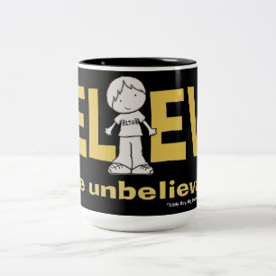 Glauben Sie an das unglaubliche Zweifarbige Tasse