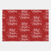 Glauben Sie an das Wunder der Christlichen Magie v Geschenkpapier Set (Vorderseite 3)