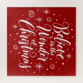 Glauben Sie an das Wunder der Weihnachtsbriefe Jes Puzzle (Horizontal)