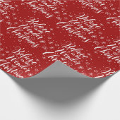 Glauben Sie an das Wunder der Weihnachtsbriefe Rot Geschenkpapier (Ecke)