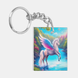 Glauben Sie an das Wunderbare (Pegasus) Schlüsselanhänger