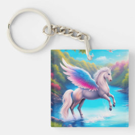 Glauben Sie an das Wunderbare (Pegasus) Schlüsselanhänger