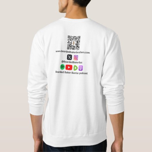 Glauben Sie an den Bart Sweatshirt (Rückseite)