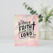Glauben Sie an den Herrn Postkarte (Stehend Vorderseite)
