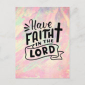 Glauben Sie an den Herrn Postkarte (Vorderseite)