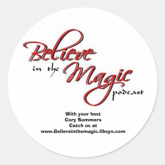 Glauben Sie an den Magic Sticker (Vorderseite)