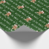 GLAUBEN SIE AN DEN MAGISCHEN Text Geschenkpapier (Ecke)