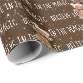 GLAUBEN SIE AN DEN MAGISCHEN Text Geschenkpapier (Rolleneckpunkt)