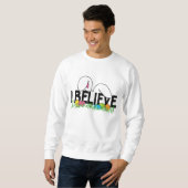 Glauben Sie an den Osterhasen Sweatshirt (Vorne ganz)