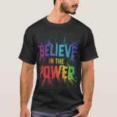 Glauben Sie an den Power Design Männer T - Shirt (Vorderseite)