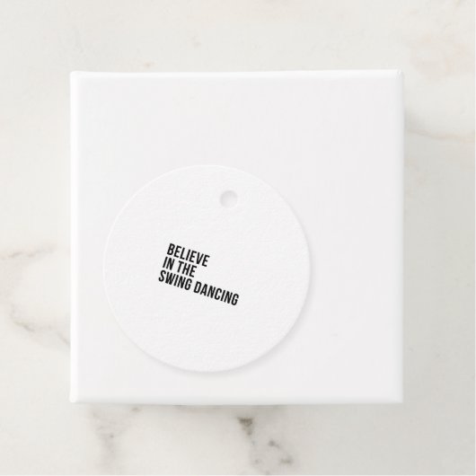 Glauben Sie an den Schwung tanzen Geschenkanhänger (Beispiel)