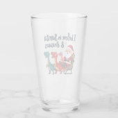 Glauben Sie an den Weihnachtsmann und Dinosaurier Glas (Rückseite)