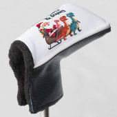 Glauben Sie an den Weihnachtsmann und Dinosaurier Golf Headcover (3/4 Vorderseite)