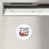 Glauben Sie an den Weihnachtsmann und Dinosaurier  Magnet (In Situ (Geschirrspüler))
