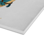 Glauben Sie an den Weihnachtsmann und Dinosaurier  Schneidebrett (Ecke)