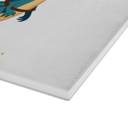 Glauben Sie an den Weihnachtsmann und Dinosaurier  Schneidebrett (Ecke)