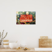GLAUBEN SIE AN DEN ZAUBER DER CHRISTMAS POSTER (Küche)