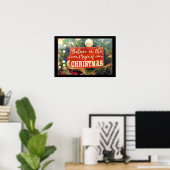 GLAUBEN SIE AN DEN ZAUBER DER CHRISTMAS POSTER (Heimbüro)