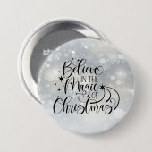Glauben Sie an den Zauber der Weihnachtszeit - Sch Button (Vorne & Hinten)