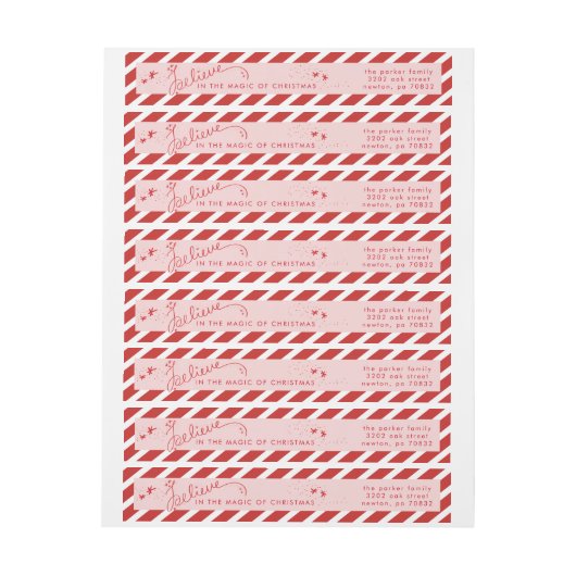 Glauben Sie an den Zauber des Weihnachtsadressen-L (Bogen)