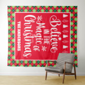 Glauben Sie an den Zauber des Weihnachtsurlaubs in Wandteppich (Beispiel (Horizontal))