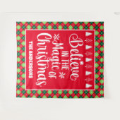 Glauben Sie an den Zauber des Weihnachtsurlaubs in Wandteppich (Vorderseite (Horizontal))