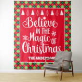 Glauben Sie an den Zauber des Weihnachtsurlaubs in Wandteppich (Beispiel)