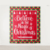 Glauben Sie an den Zauber des Weihnachtsurlaubs in Wandteppich (Vorderseite)