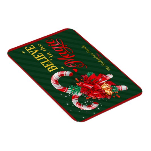 Glauben Sie an den zauberhaften Urlaub mit rotem, Magnet (Rechte Seite)