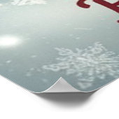 Glauben Sie an den ZauberSanta Claus Poster (Ecke)