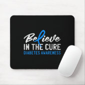 Glauben Sie an die Heilung T1d Typ 1 Diabetes Bewu Mousepad (Mit Mouse)