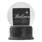 Glauben Sie an die Jahreszeit Schneekugel (Rückseite)