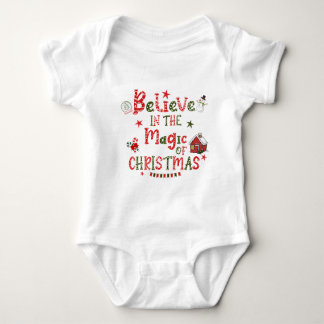 Glauben Sie an die Magie der Weihnachten Baby Strampler