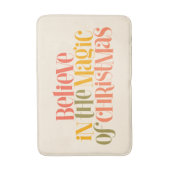 Glauben Sie an die Magie der Weihnachten - Retro-S Badematte (Vorderseite Vertikal)