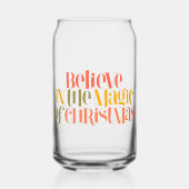 Glauben Sie an die Magie der Weihnachten - Retro-S Dosenglas (Vorderseite)