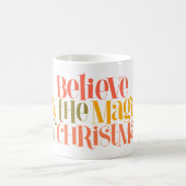 Glauben Sie an die Magie der Weihnachten - Retro-S Kaffeetasse (Mittel)
