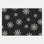 Glauben Sie an die Magie der Weihnachten | Schwarz Geschenkpapier Set (Vorderseite 2)