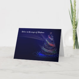 Glauben Sie an die Magie der Weihnachtskarte Feiertagskarte