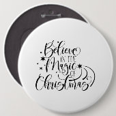 Glauben Sie an die Magie der Weihnachtszeit Button (Vorne & Hinten)