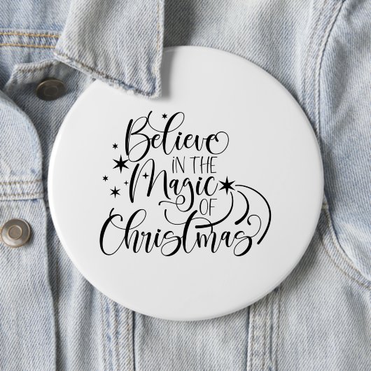 Glauben Sie an die Magie der Weihnachtszeit Button (Beispiel)