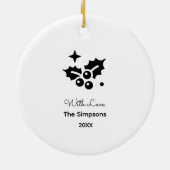 Glauben Sie an die Magie der Weihnachtszeit Keramik Ornament (Hinten)