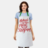 Glauben Sie an die Magie der Weihnachtszeit Schürze (Getragen)