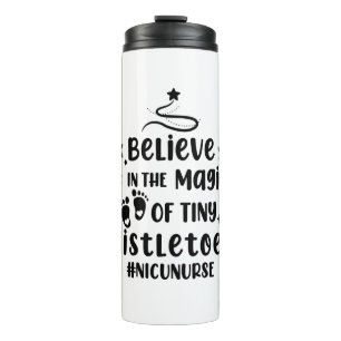 Glauben Sie an die Magie der winzigen Mistletoes N Thermosbecher